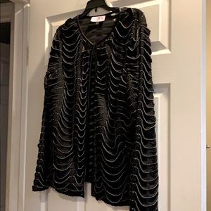 Black and white small details dress jacket